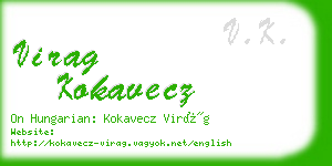virag kokavecz business card